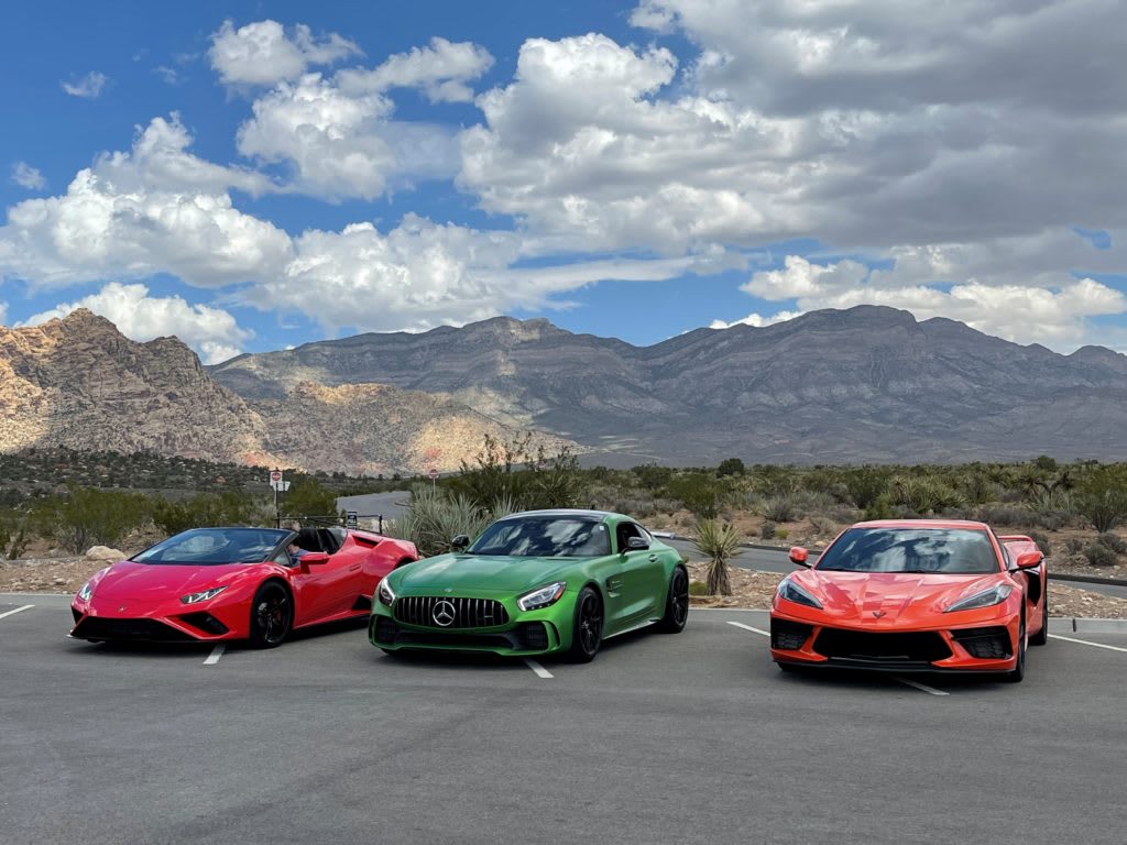 Red Rock Canyon -Sport Cars-Vegas Drones